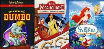 Kolekcja Disneya dla dziewczynek: Dumbo, Mała Syrenka, Pocahontas 2 [3DVD]