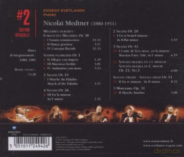Evgeny Svetlanov: Medt: Oeuvres Pour Piano [CD]