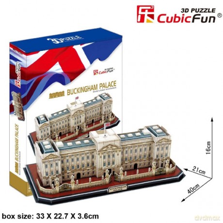 CUBICFUN Puzzle 3D Duży zestaw Pałac Buckingham [PUZZLE]