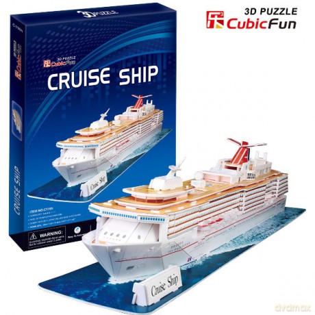 CUBICFUN Puzzle 3D Statek Wycieczkowy [PUZZLE]