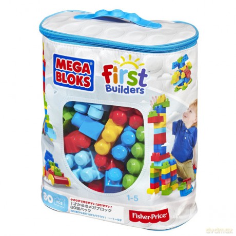 MEGA BLOKS Klocki 80 elementów torba 80 [KLOCKI]