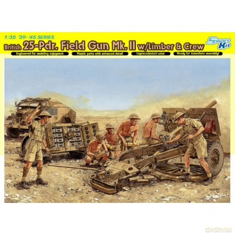DRAGON British 25pdr Field Gun Mk. II [MODELARSTWO]