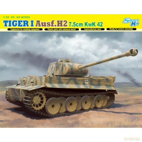 DRAGON Tiger I Ausf.H2 7.5cm KwK 42 [MODELARSTWO]
