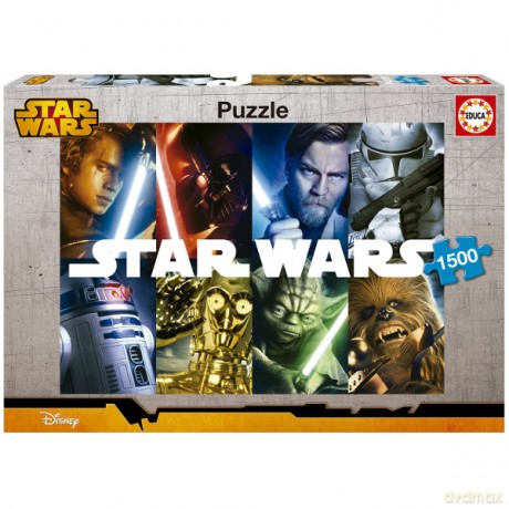 EDUCA 1500 el. Gwiezdne Wojny (Star Wars) [PUZZLE]