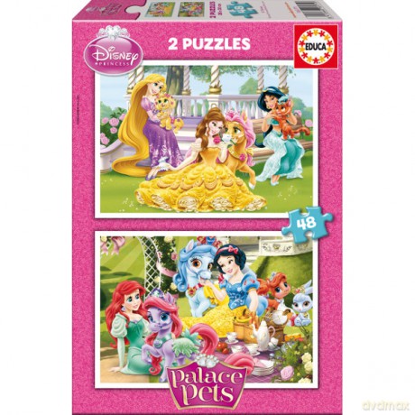 EDUCA 2x48 el. Pałac zwierząt [PUZZLE]
