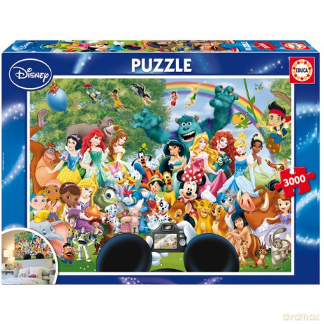 EDUCA 3000 el. Cudowny świat Disneya [PUZZLE]