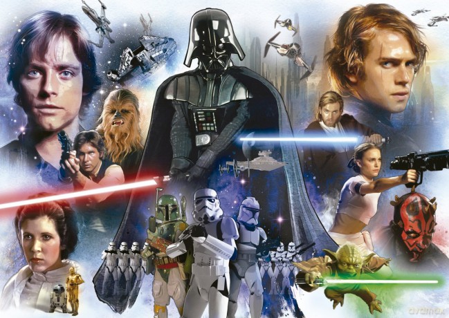 EDUCA 3000 el. Gwiezdne Wojny (Star Wars) [PUZZLE]