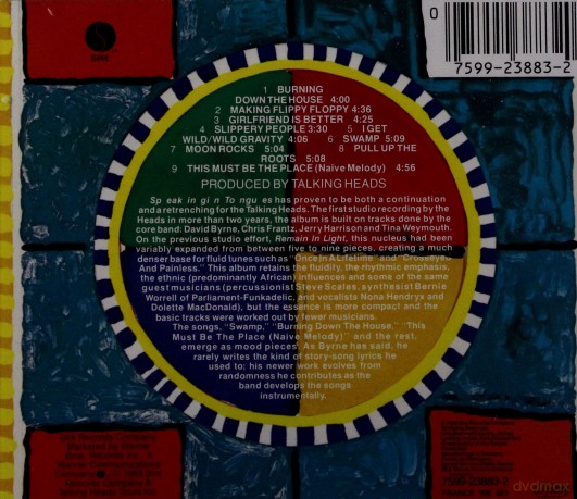 Talking Heads: Speaking In Tongues [CD]