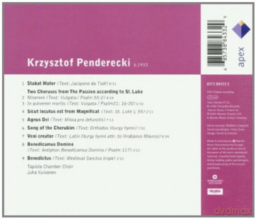 Tapiola Chamber Choir/Kuivanen: Pend: Stabat Mater-Sacred A Cap [CD]