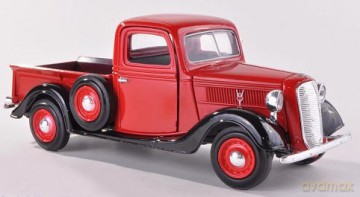 MOTORMAX Ford Pick Up 1937 (redblack) [MODELARSTWO]