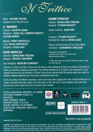 Teatro Alla Scala,Milan: Il Trittico [DVD]