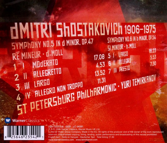 Temirkanov,Yuri/Spp: Scho: Symphonies No.5&6 [CD]