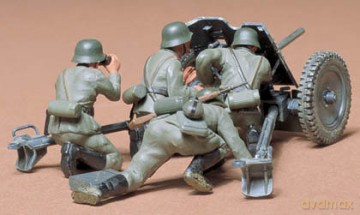 TAMIYA German 37mm Antitank Gun [MODELARSTWO]