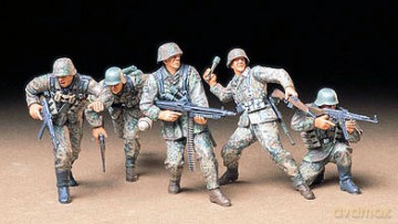 TAMIYA German Front Line Infantrymen [MODELARSTWO]