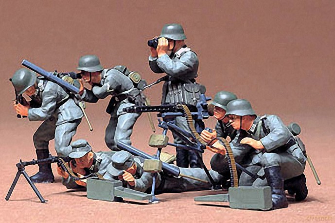 TAMIYA German Machine Gun Troops [MODELARSTWO]