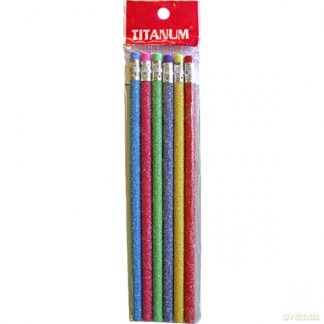 TITANUM Ołówek Brokatowy 6 szt