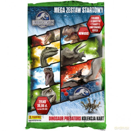 PANINI KOLEKCJA Park Jurajski mega zestaw [KARTY]