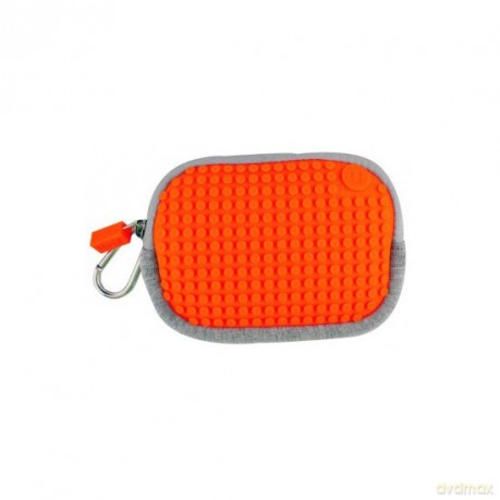 PIXELBAGS Saszetka szaropomarańczowa