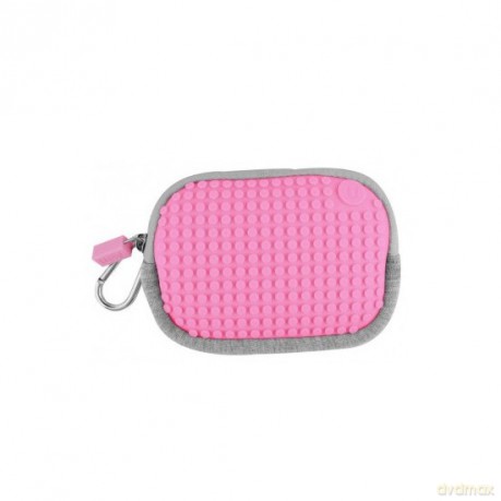PIXELBAGS Saszetka szaroróżowy