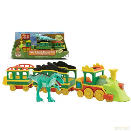 TOMY Dinopociąg Dinopociąg z Laurą [KLOCKI]