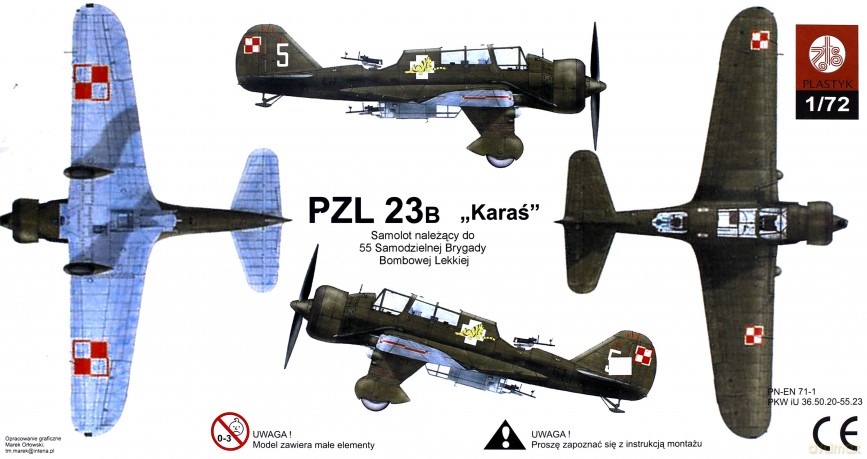 PLASTYK PZL P23B Karaś [MODELARSTWO]