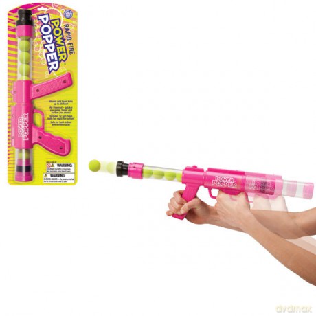 POWER POPPERS Pistolet Rapid Fire różowy