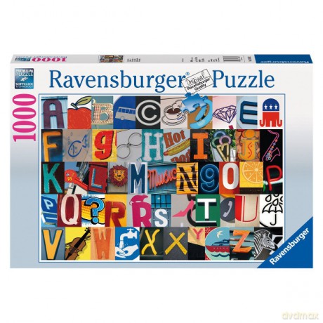 RAVENSBURGER 1000 el. Kolorowy alfabet [PUZZLE]