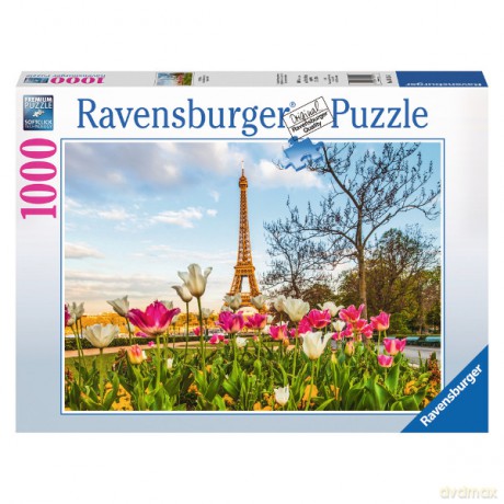 RAVENSBURGER 1000 el. Paryskie tulipany [PUZZLE]
