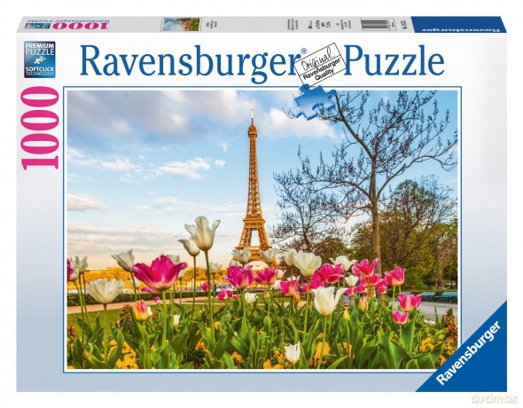 RAVENSBURGER 1000 el. Paryskie tulipany [PUZZLE]