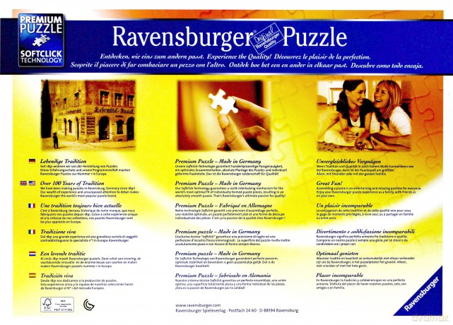 RAVENSBURGER 1000 el. Vintage gry [PUZZLE]