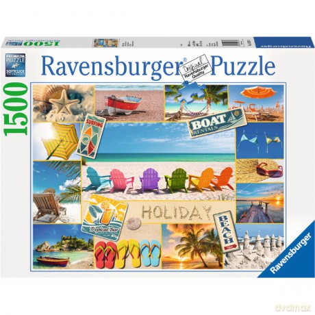 RAVENSBURGER 1500 el. Szczęśliwe wakacje [PUZZLE]