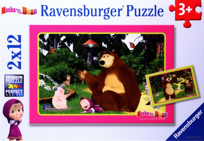 RAVENSBURGER 2x12 el. Masza i Niedźwiedź [PUZZLE]