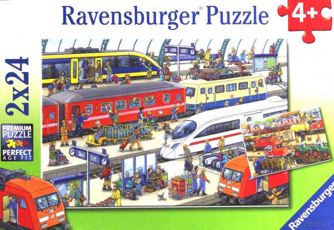RAVENSBURGER 2x24 el. Dworzec [PUZZLE]