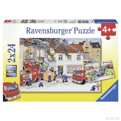 RAVENSBURGER 2x24 el. Straż Pożarna [PUZZLE]