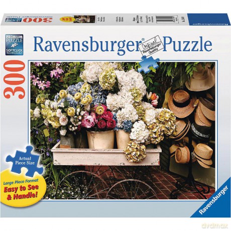RAVENSBURGER 300 el. Kwiaty i kapelusze [PUZZLE]