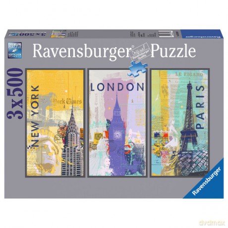 RAVENSBURGER 3x500 el. Stolice [PUZZLE]