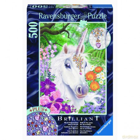 RAVENSBURGER 500 el. Brylantowy Jednorożec [PUZZLE]