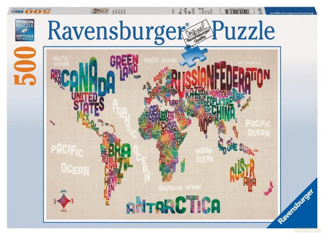 RAVENSBURGER 500 el. Słowny Świat [PUZZLE]
