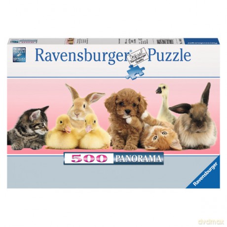 RAVENSBURGER 500 el. Zwierzęcy przyjaciele [PUZZLE]