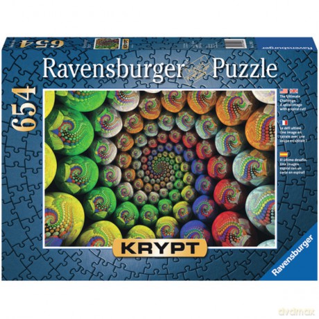 RAVENSBURGER 654 el. Kolorowa spirala krypta [PUZZLE]