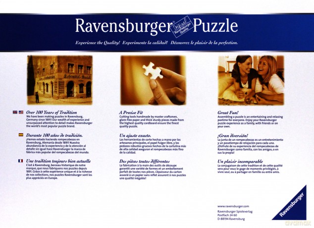 RAVENSBURGER 654 el. Kolorowa spirala krypta [PUZZLE]
