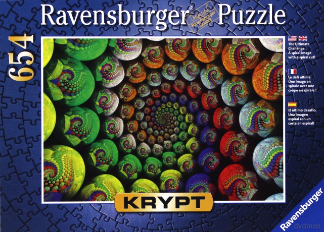 RAVENSBURGER 654 el. Kolorowa spirala krypta [PUZZLE]