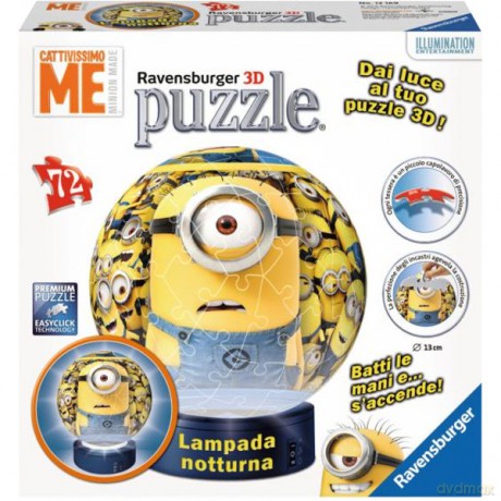 RAVENSBURGER 72 el. Minionki, Lampka kula [PUZZLE]