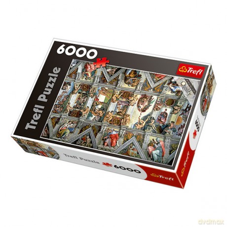 TREFL 6000 el. Sklepienie Kaplicy Sykst. 65000 [PUZZLE]