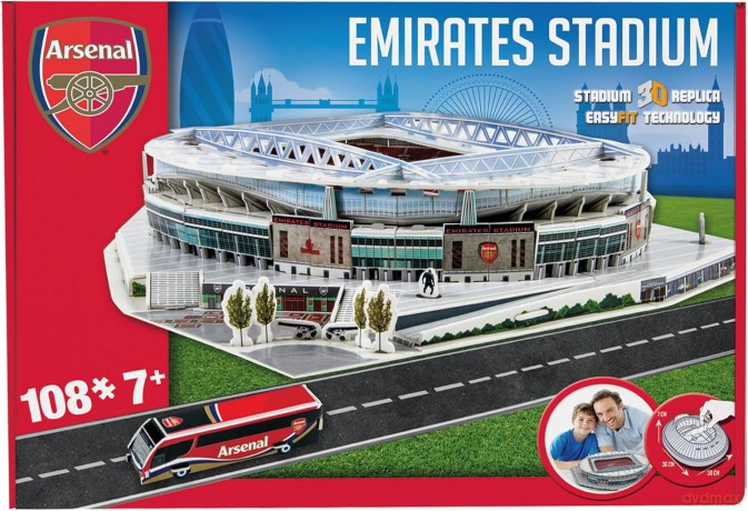 NANOSTAD Model stadionu Arsenal London M3735 [PUZZLE]