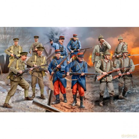 REVELL Figurka set WWI GermanBritishFrench [MODELARSTWO]