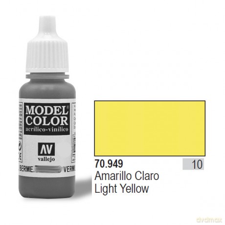 VALLEJO Farba Nr 10 Light Yellow 17 ml [MODELARSTWO]