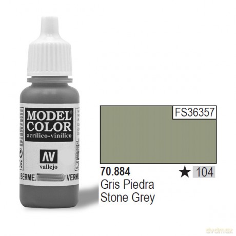 VALLEJO Farba Nr 104 Stone Grey Matt 17 ml [MODELARSTWO]