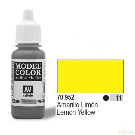 VALLEJO Farba Nr 11 Lemon Yellow 17 ml [MODELARSTWO]