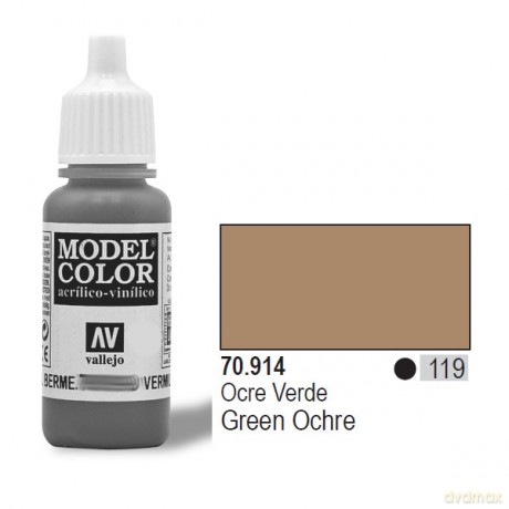 VALLEJO Farba Nr 119 Green Ochre 17 ml [MODELARSTWO]